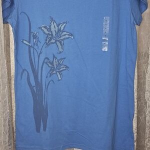 GAP Soft Azure Blue Crew Neck T-Shirt